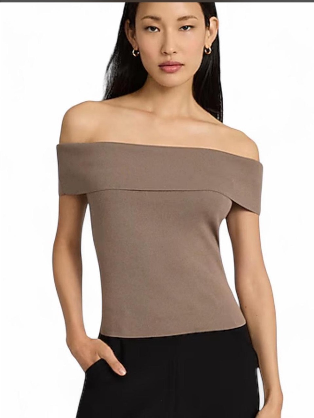 EXPRESS Off The Shoulder Short Sleeve Sweater Top Small